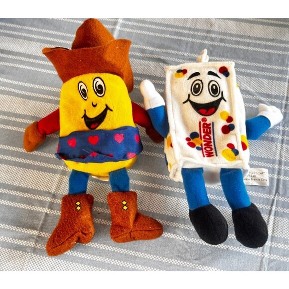 Hostess Wonder Bread Twinkie The Kid Freddy The Fresh Guy Plush Beanies 1998 LE - Picture 1 of 12